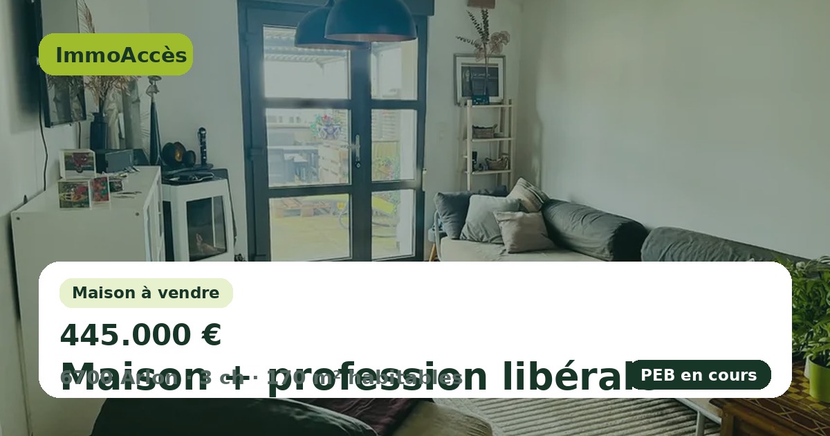 Maison + profession libérale