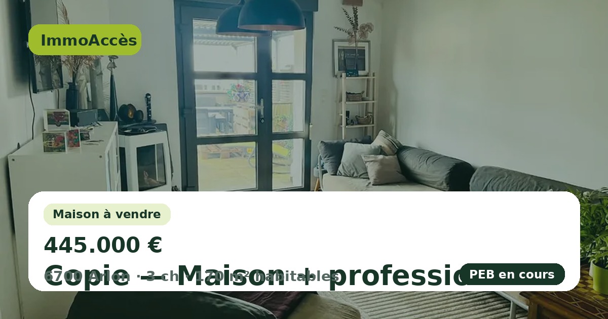 Copie — Maison + profession libérale
