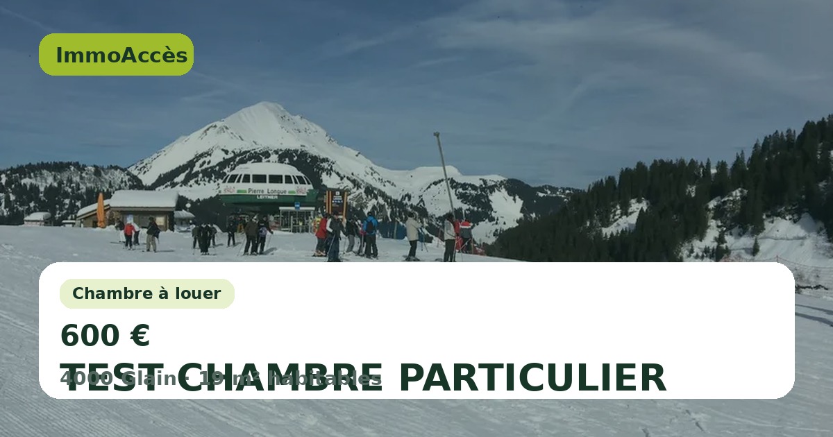 TEST CHAMBRE PARTICULIER
